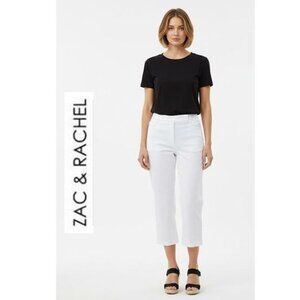 ZAC & RACHEL, White boyfriend cut capris